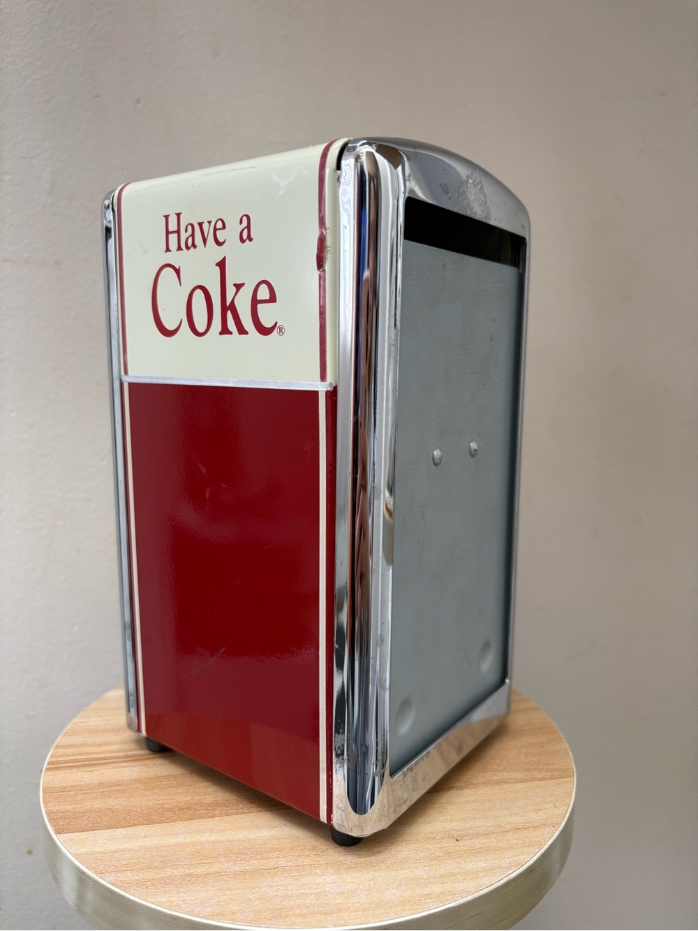 Vintage 1992 Have a Coke Red Vintage-Style Napkin Dispenser